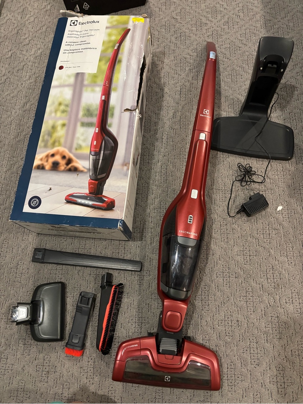 Electrolux Red Cordless Stick Vacuum - 2-in-1
